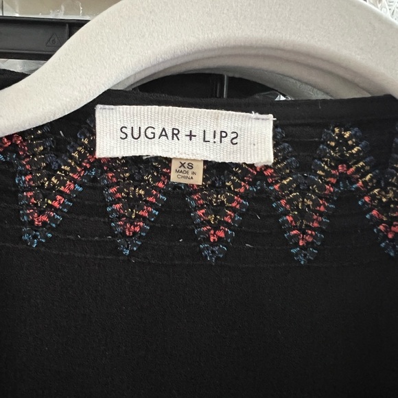 SugarLips Black Aztec Dress - Picture 2 of 2